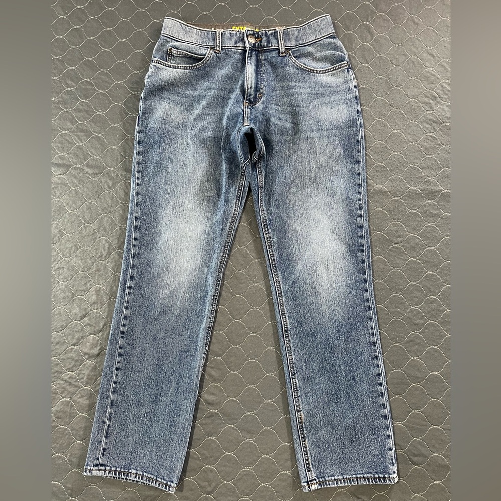 Lee Extreme Motion Blue Jeans Straight Fit Tapered Leg